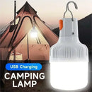 Luminária LED recarregável USB 60W – luz de emergência para camping e atividades ao ar livre