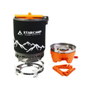 Sistema de cozinha Starcamp 1800ml – fogareiro rápido com panela para camping e trilhas.