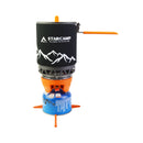 Sistema de cozinha Starcamp 1800ml – fogareiro rápido com panela para camping e trilhas.