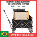 Carrinho Dobrável para Camping MODUS – 70L de Capacidade com Rodas 360º