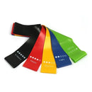 Kit 5 Faixas Elásticas de Resistência com Múltiplas Intensidades