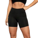 Shorts Esportivos Femininos Cintura Alta – Suplex Confortável