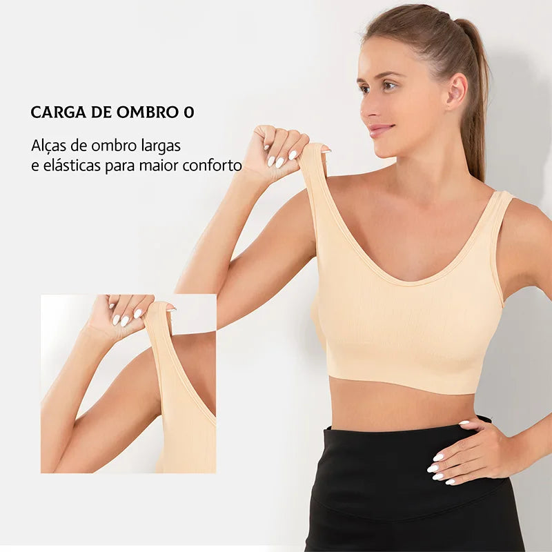 Top Esportivo Feminino Respirável para Treino
