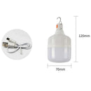 Luminária LED recarregável USB 60W – luz de emergência para camping e atividades ao ar livre