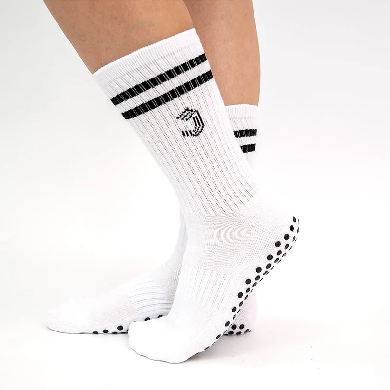Meias Esportivas Femininas de Algodão Puro – Antiderrapante e Conforto Absoluto